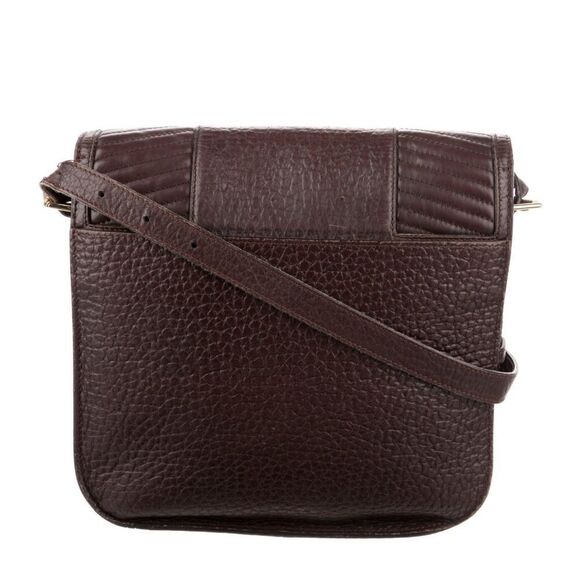 Reece Hudson Grained Brown Leather Shoulder Bag - Picture 4 of 6